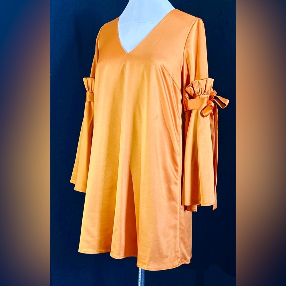 Gianni Bini Semi-Formal Mini in Mango Satin